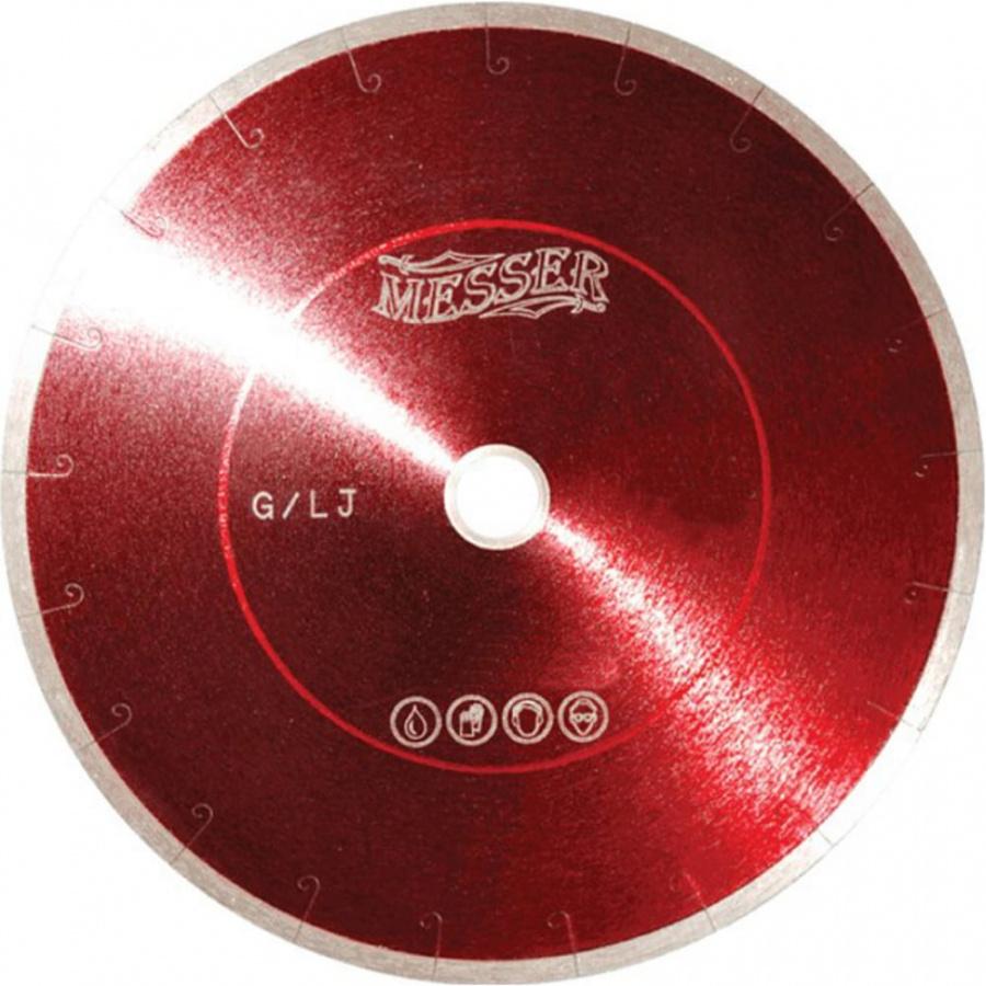 Алмазный диск по граниту MESSER 200D-1.6T-7.5W-22.2/25.4