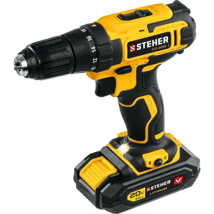 Дрель-шуруповерт STEHER CD-200-1 Дрель-шуруповерт STEHER CD-200-1