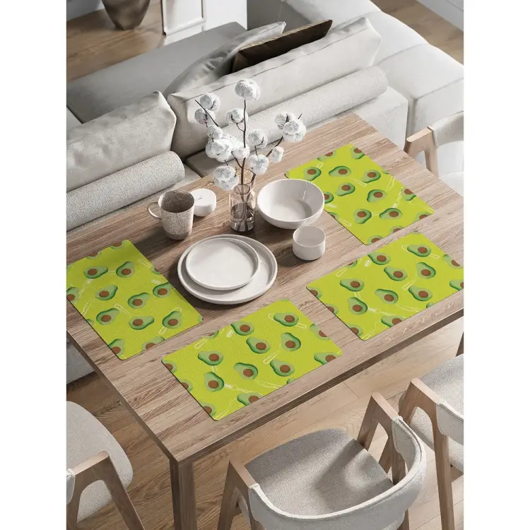 Набор прямоугольных тканевых салфеток на стол для сервировки JOYARTY ser002_423840_30x46