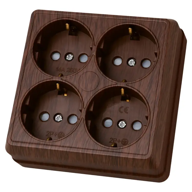 Четырехместная розетка TDM ELECTRIC Ладога SQ1801-0323