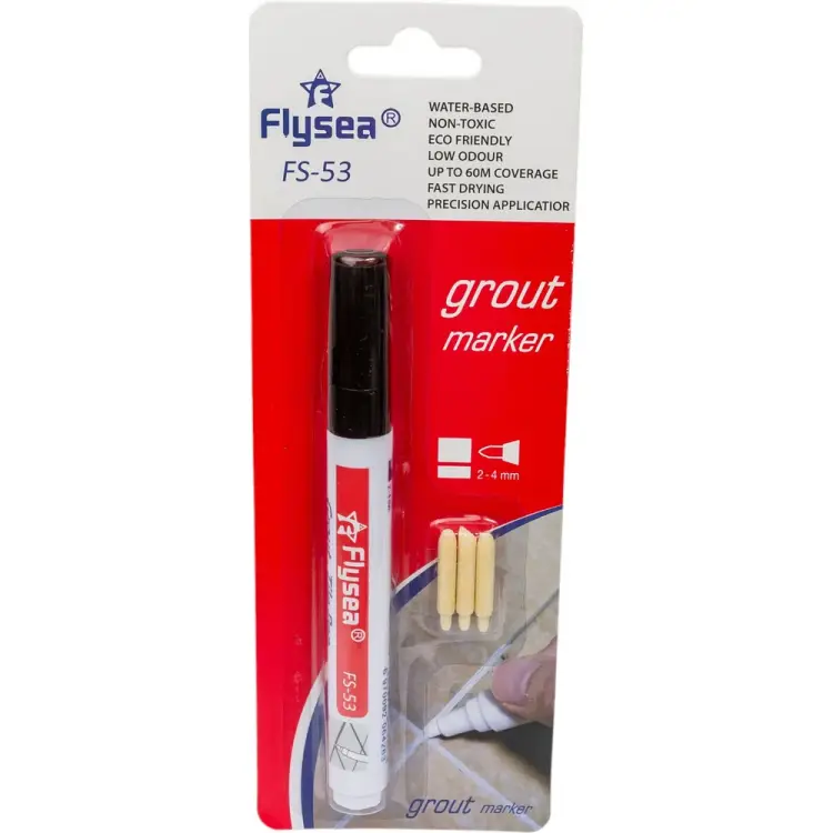 Маркер краска для плиточных швов Flysea Grout Marker FS-53BLACK