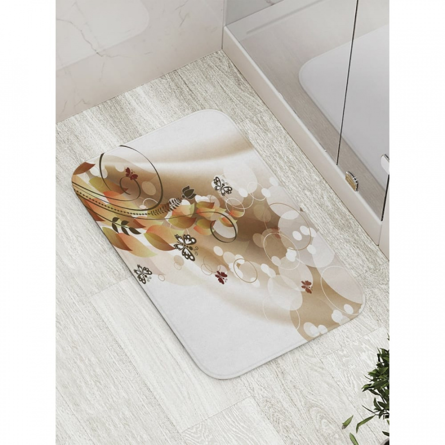 Противоскользящий коврик для ванной, сауны, бассейна JOYARTY Классическая орхидея