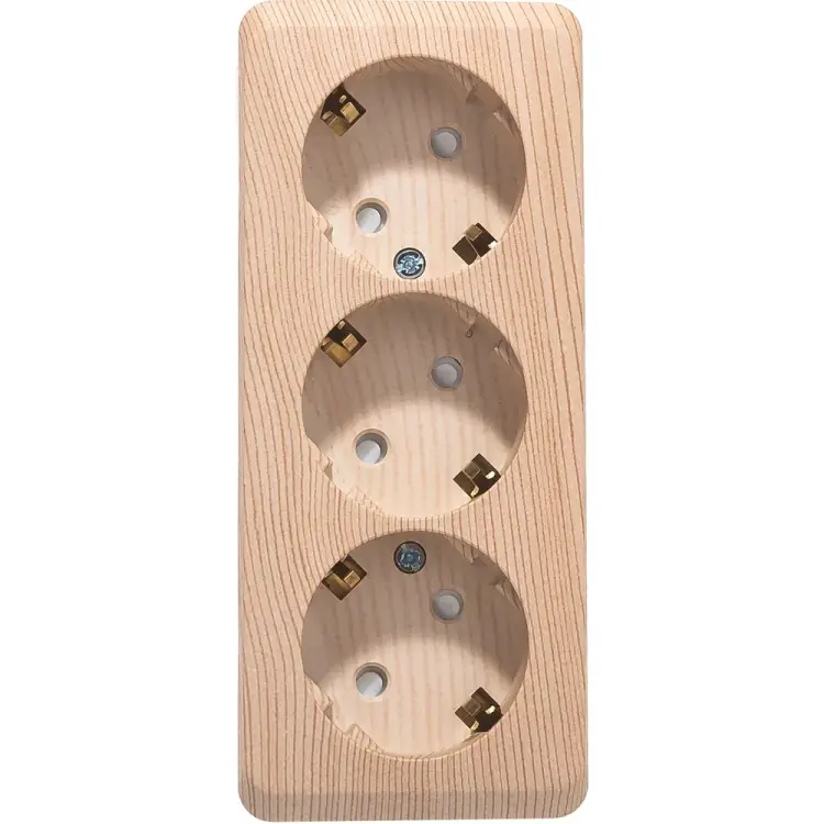 Тройная розетка Systeme Electric ЭТЮД PA16-012D