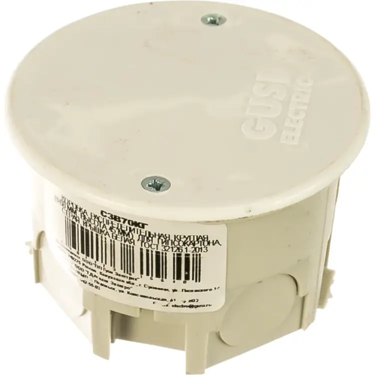 Круглая распределительная коробка для полых стен GUSI Electric Евро С3В70КГ