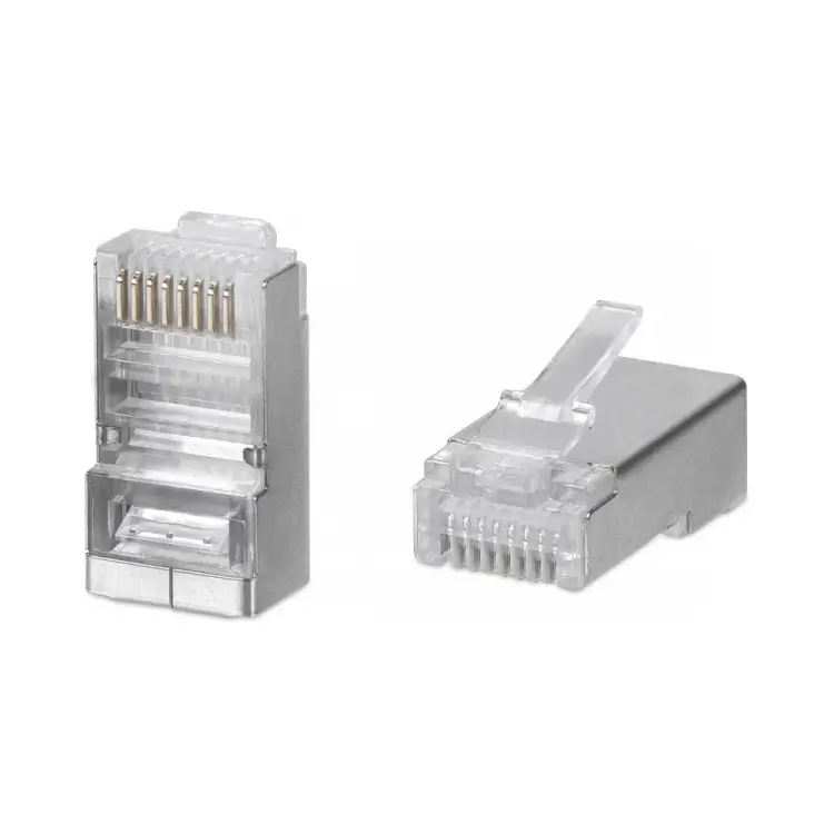 Универсальный экранированный коннектор WRline WR-8p8с-5e-sH RJ-45 под витую пару, категория 5e 505229