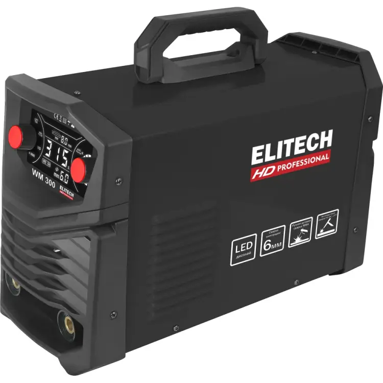 Инверторный сварочный аппарат Elitech HD WM 300 204469 Инверторный сварочный аппарат Elitech HD WM 300 204469