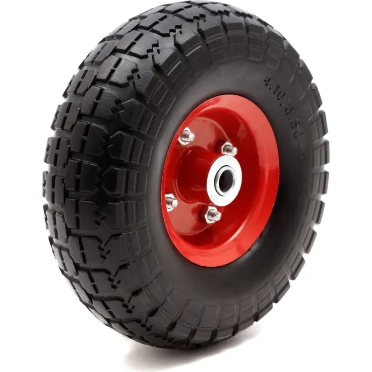 Полиуретановое колесо для тачки без камеры ENIFIELD 10x3.5x4 PU 20/80