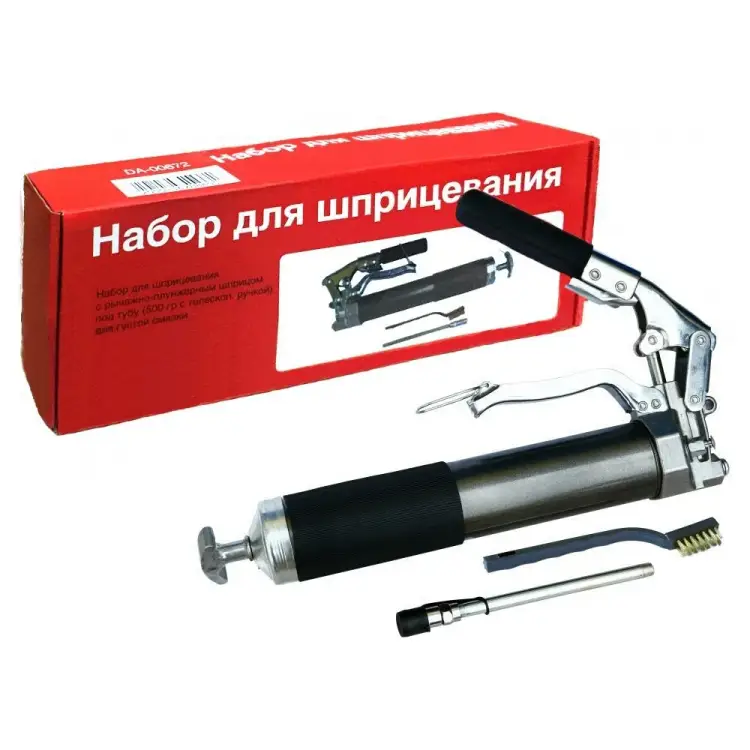 Рычажно-плунжерный шприц для густой смазки под тубу 500 гр Дали-Авто DA-00672