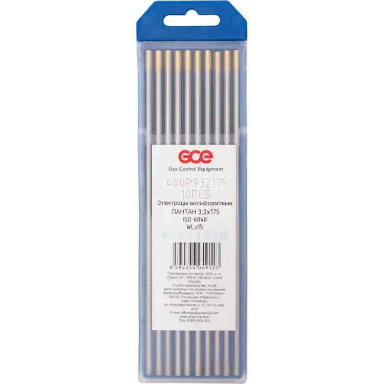 Вольфрамовый электрод GCE WL-15 400P932175SB Вольфрамовый электрод GCE WL-15 400P932175SB