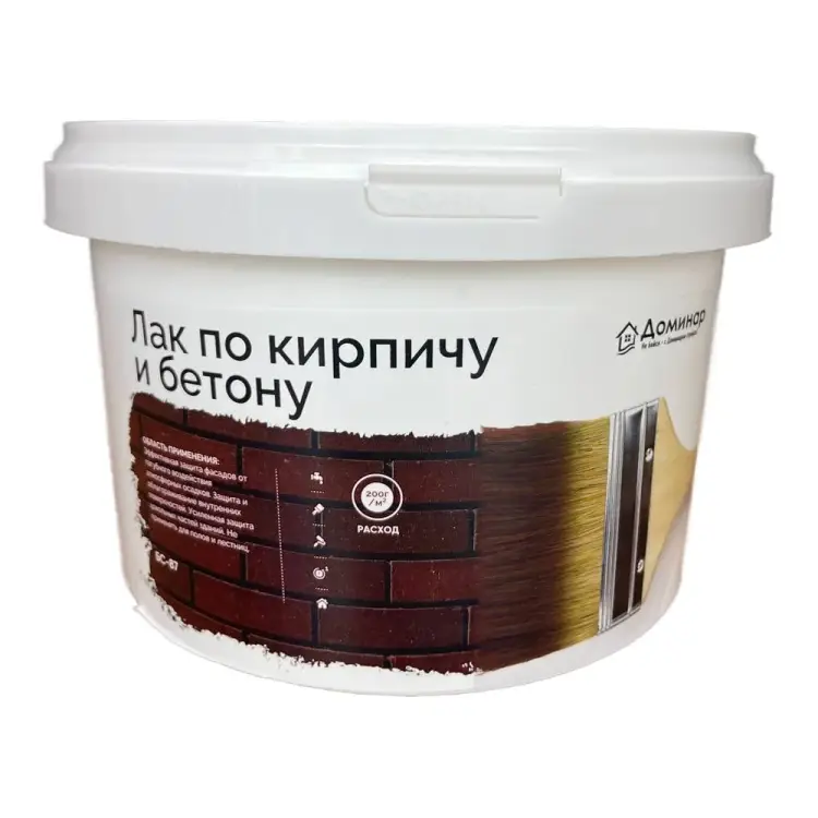 Антисептический акриловый лак по кирпичу и бетону Доминар БС 87 L87215