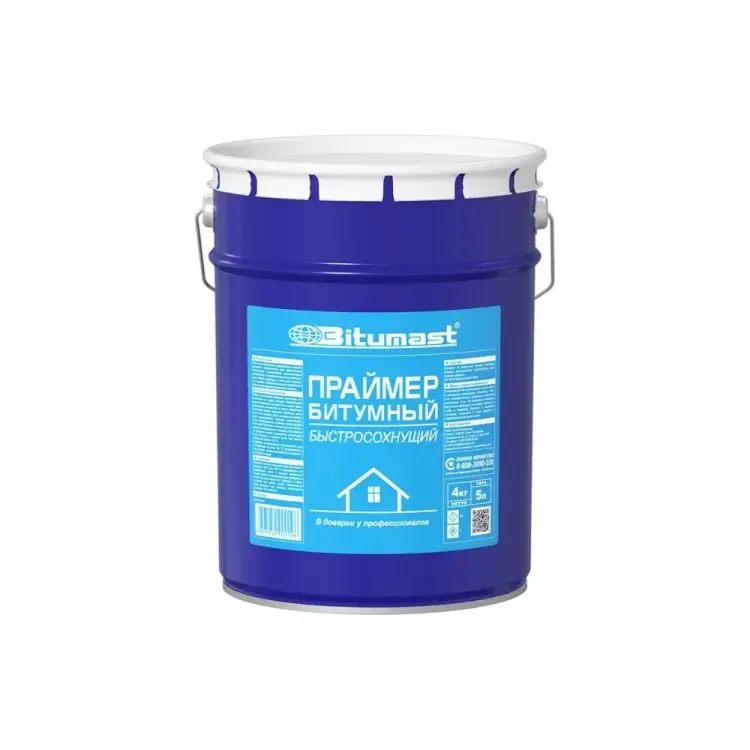 Быстросохнущий битумный праймер Bitumast 4607952900196 Быстросохнущий битумный праймер Bitumast 4607952900196