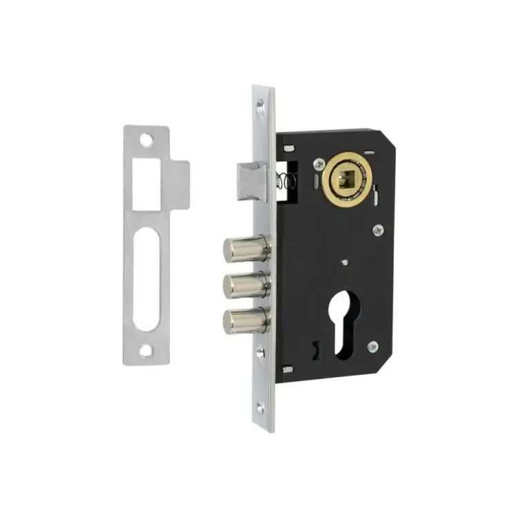 Врезной замок под евроцилиндр VETTORE 9011 SR-3R CP 20309