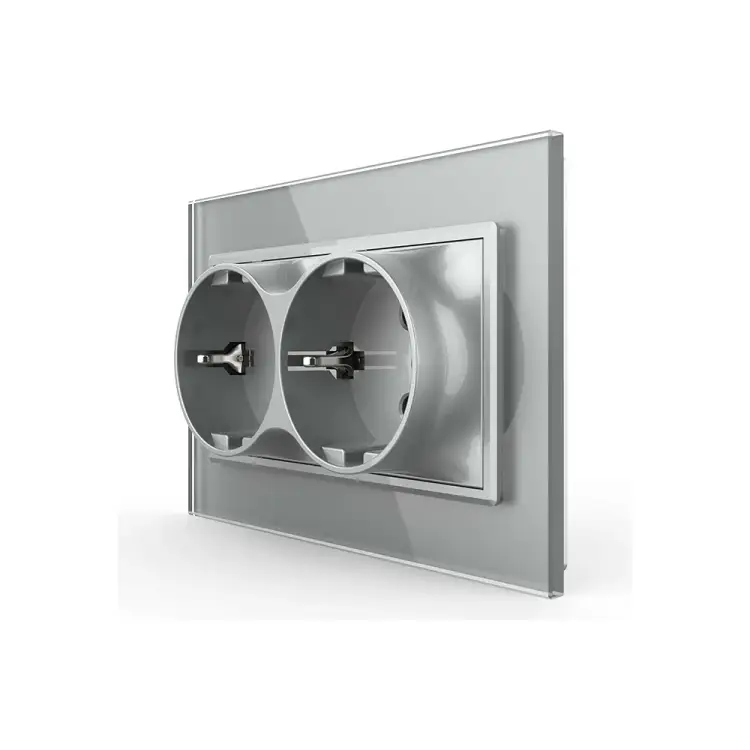 Электрическая двойная розетка LIVOLO VL-C7CTF16A.TF16A-IP