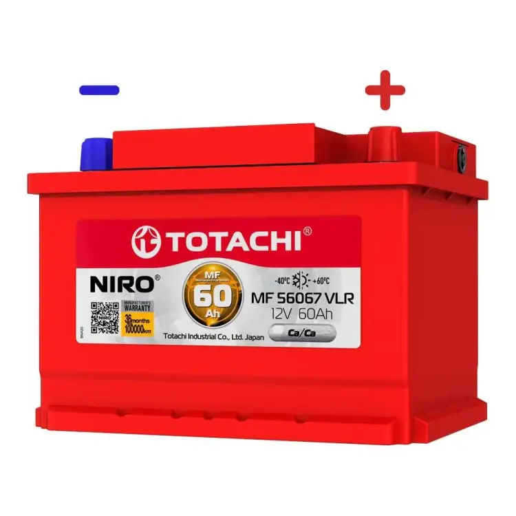 Аккумуляторная батарея Totachi АКБ NIRO MF 56067 VLR LB 90260