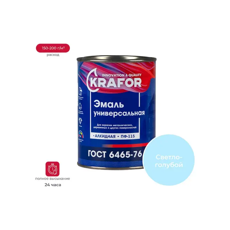Универсальная эмаль KRAFOR ПФ-115 206148 Универсальная эмаль KRAFOR ПФ-115 206148