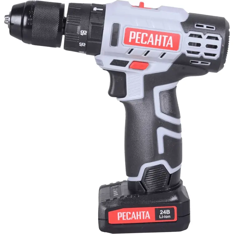 Аккумуляторная дрель-шуруповерт Ресанта ДА-24-2ЛК-У 75/14/8 Аккумуляторная дрель-шуруповерт Ресанта ДА-24-2ЛК-У 75/14/8