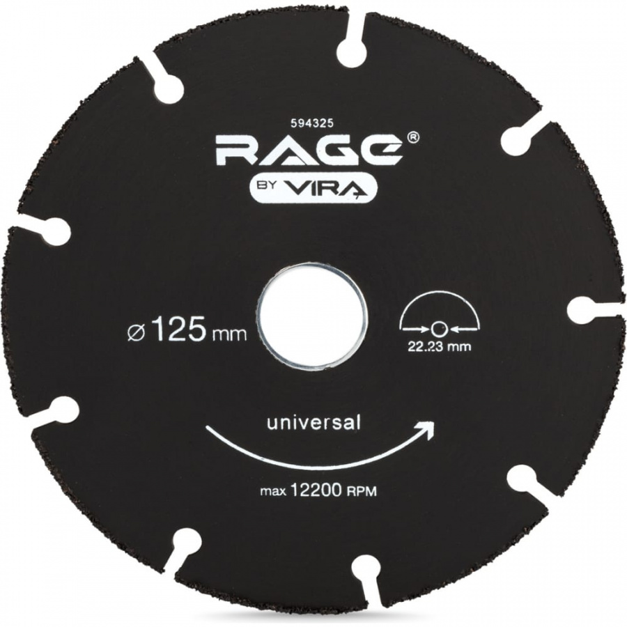 Универсальный отрезной диск для УШМ VIRA RAGE