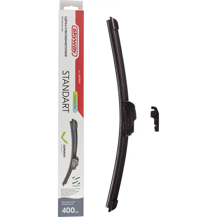 Бескаркасная щетка стеклоочистителя SKYWAY S02701019