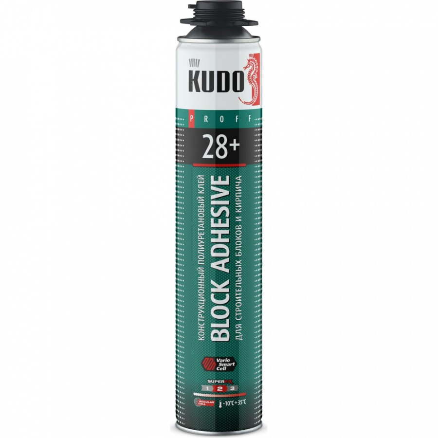 Всесезонный полиуретановый клей для строительных блоков KUDO PROFF 28