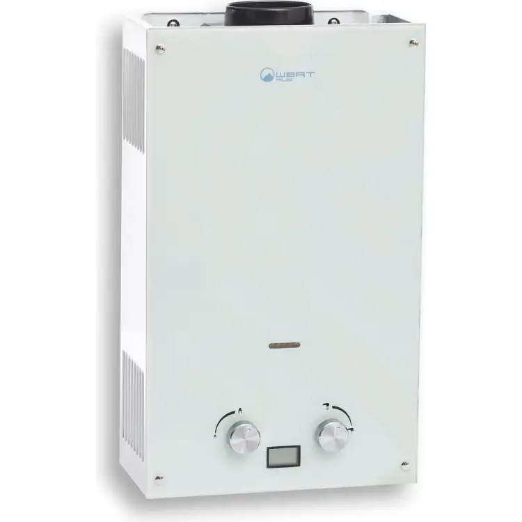 Газовый проточный водонагреватель WERTRUS 10EG WHITE GLASS