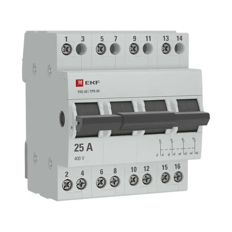 Трехпозиционный переключатель EKF ТПС-63 PROxima TPS425