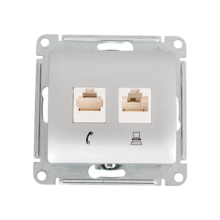 Двойная розетка Systeme Electric Glossa GSL000385