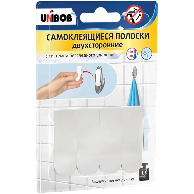 Двусторонние самоклеящиеся полоски Unibob 215022