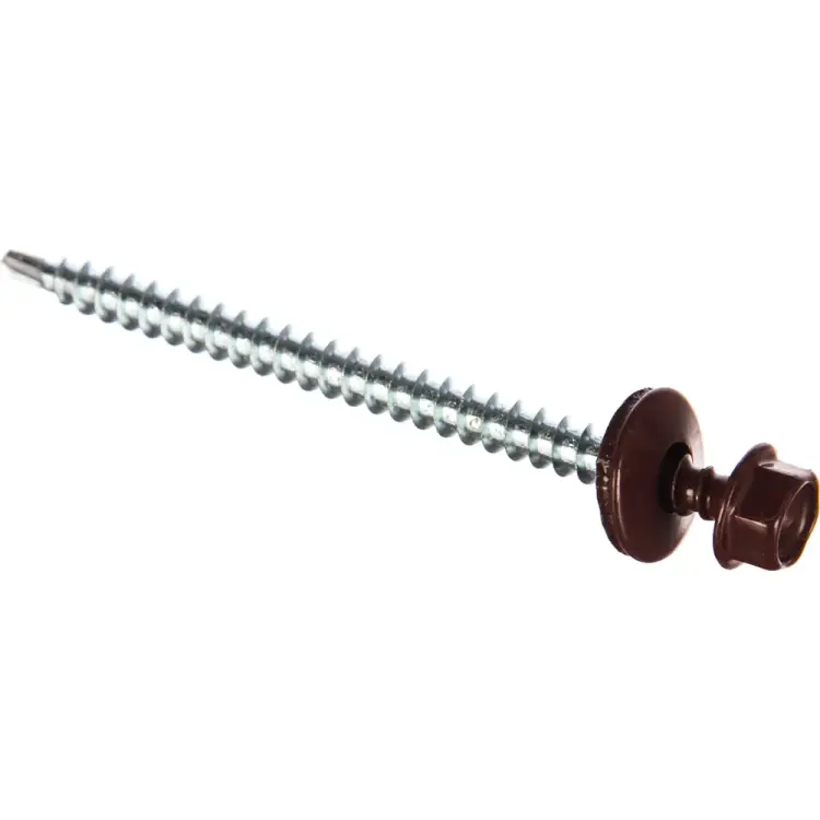 Кровельный саморез Госкреп 4.8х70 RAL3005 красное вино (30 шт.) КР.192889