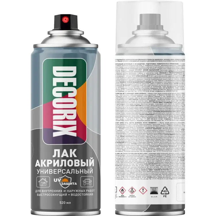 Универсальный аэрозольный лак Decorix 0123-31 DX