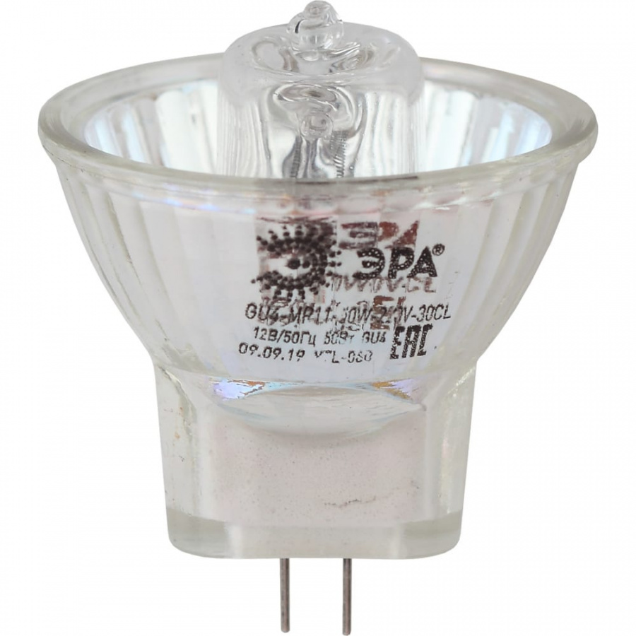 Лампа галогенная ЭРА GU4-MR11-50W-12V-30CL