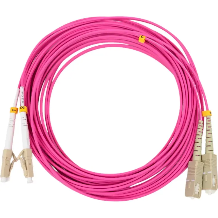 Дуплексный оптический патч-корд TopLan DPC-TOP-OM4-LC/P-SC/P-7.0