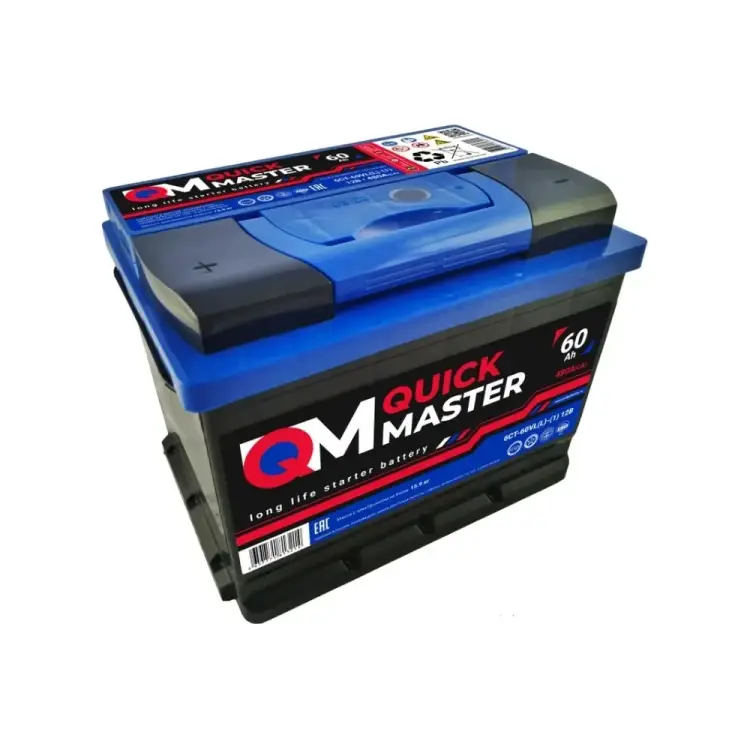 Аккумуляторная батарея Quick Master SP 6СТ-60 (L)-(1) 480А, 242x175x190 4657771813214