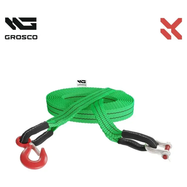 Динамическая стропа для буксировки авто до 4 тонн Grosco BTD0810HS Динамическая стропа для буксировки авто до 4 тонн Grosco BTD0810HS