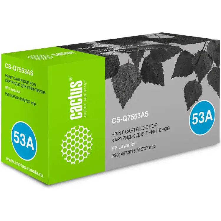 Лазерный картридж для hp p2014/p2015/m2727 Cactus q7553a 943997