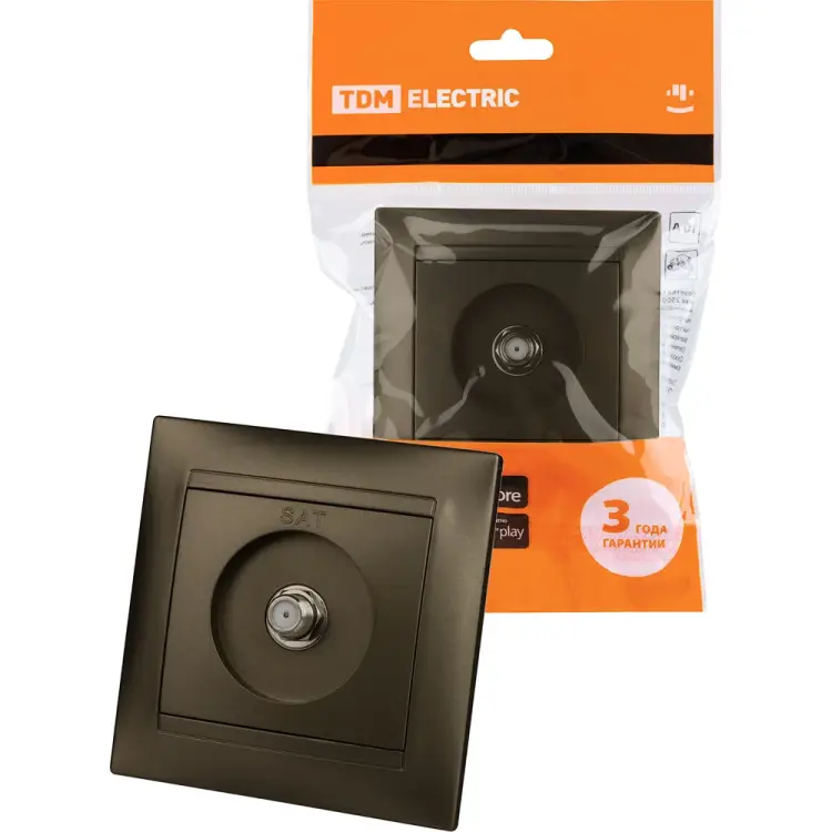 Розетка sat TDM ELECTRIC Лама SQ1815-0721