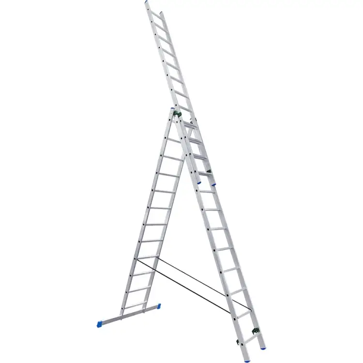 Трехсекционная алюминиевая лестница LadderBel LS312
