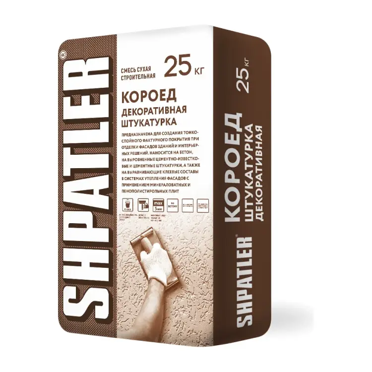 Декоративная штукатурка ШПАТЛЕР Короед Ш00036
