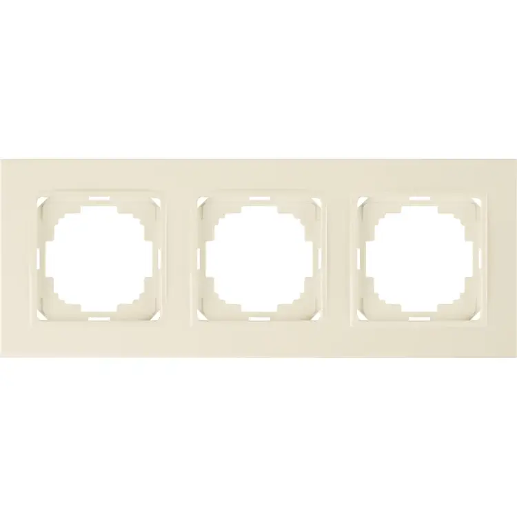 Трехместная рамка Nilson Alegra naturel 25120093