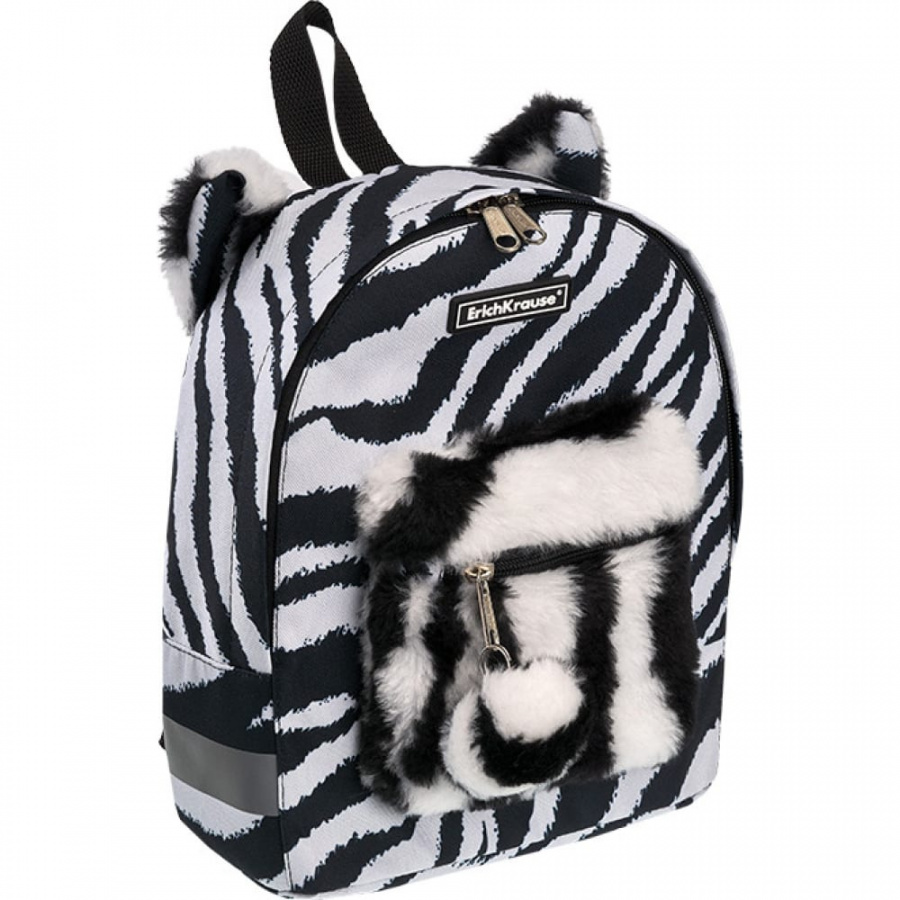 Рюкзак ErichKrause EasyLine Animals Fluffy Zebra