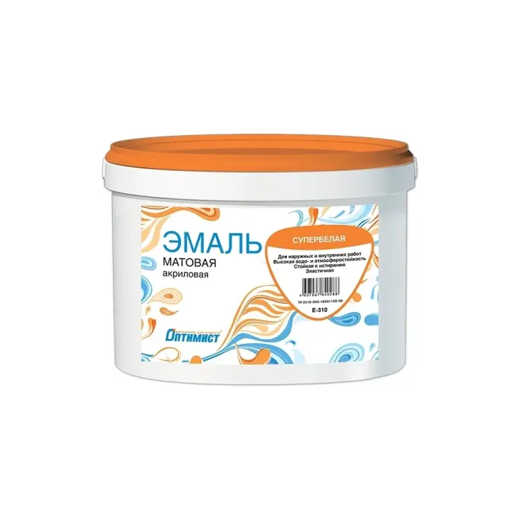 Эмаль ОПТИМИСТ матовая, 3 кг 00-00001506 Эмаль ОПТИМИСТ матовая, 3 кг 00-00001506