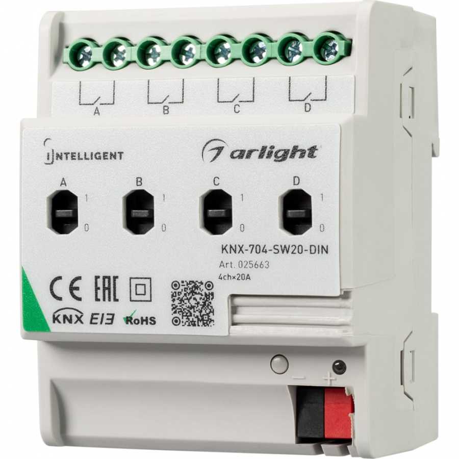 Релейный модуль Arlight INTELLIGENT KNX-704-SW20-DIN