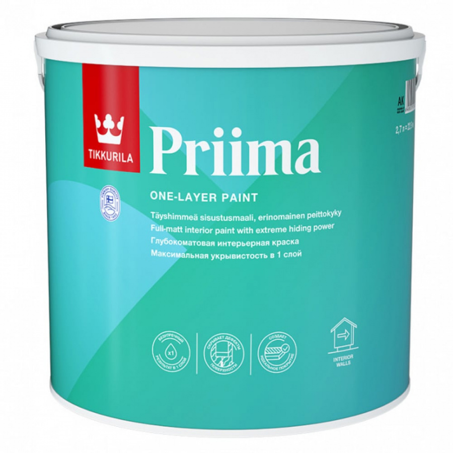 Интерьерная краска Tikkurila Priima