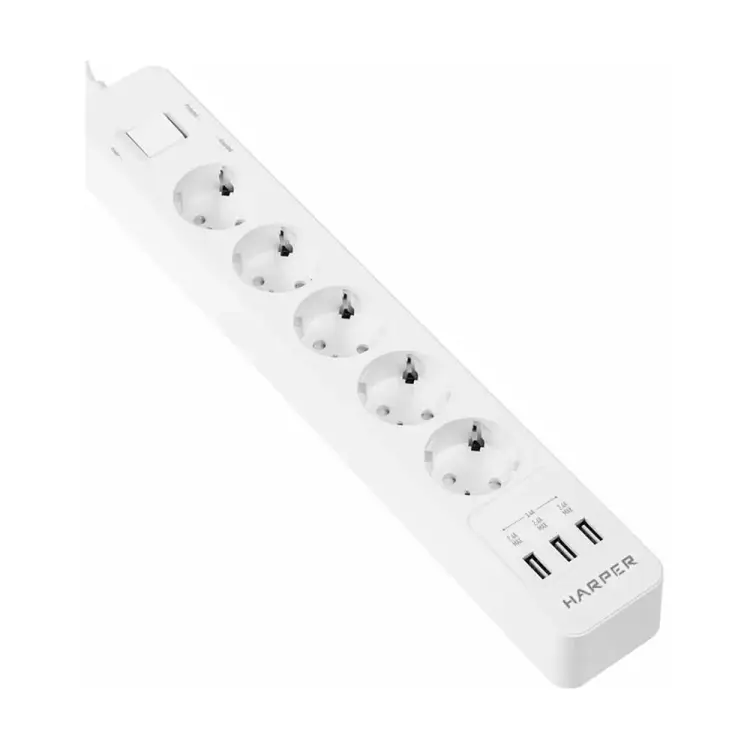Сетевой фильтр-удлинитель Harper UCH-550 White H00003206