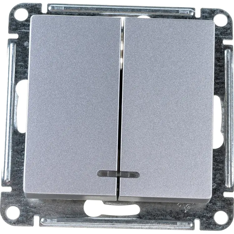 Двухклавишный выключатель Systeme Electric ATLAS DESIGN ATN000353