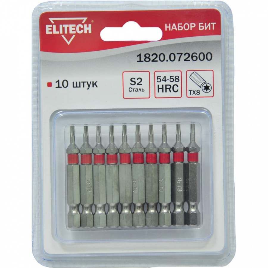 Набор бит Elitech 1820.072600