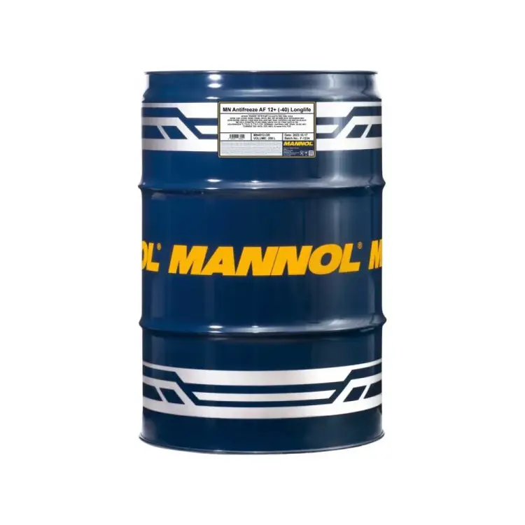 Готовый раствор охлаждающей жидкости MANNOL ANTIFREEZE LONGLIFE AF12+, 208 л 2056
