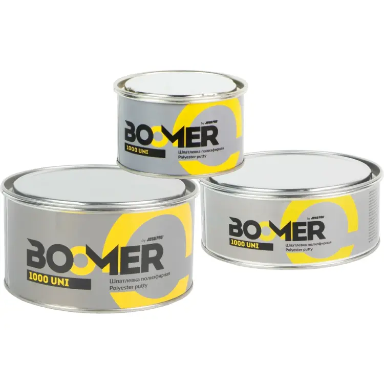 Универсальная шпатлевка полиэфирная BOOMER Uni 1000/1,8 Универсальная шпатлевка полиэфирная BOOMER Uni 1000/1,8