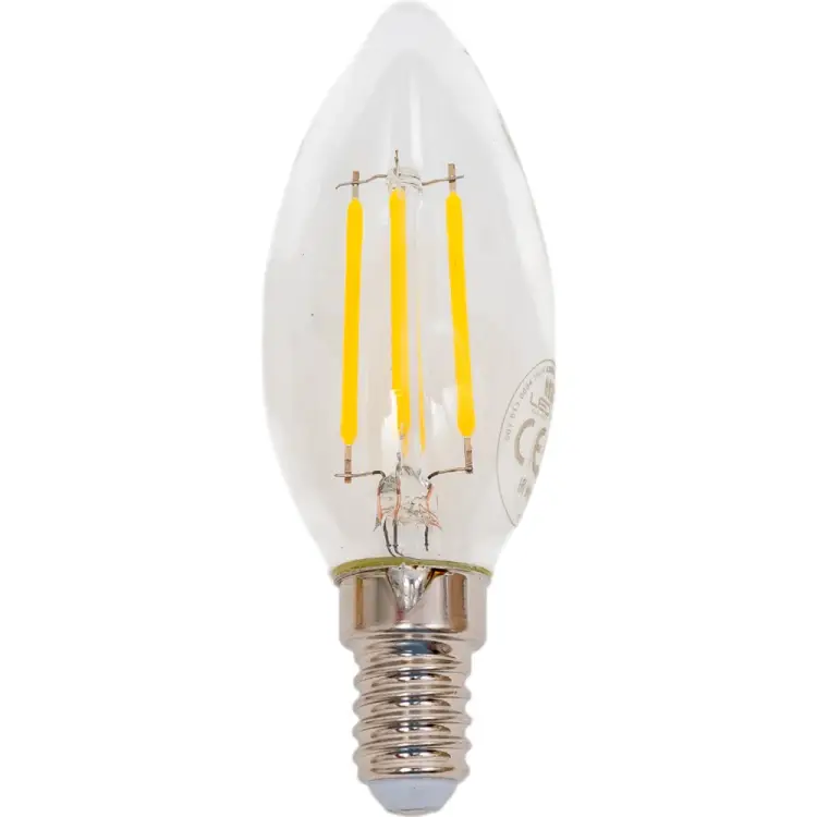 Светодиодная филаментная лампа HOROZ ELECTRIC FILAMENT CANDLE-4 4W 4200K E14 220-240V 001-013-0004 HRZ00002158