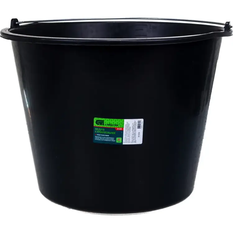 Строительное пластмассовое ведро СИБРТЕХ 81435 Строительное пластмассовое ведро СИБРТЕХ 81435