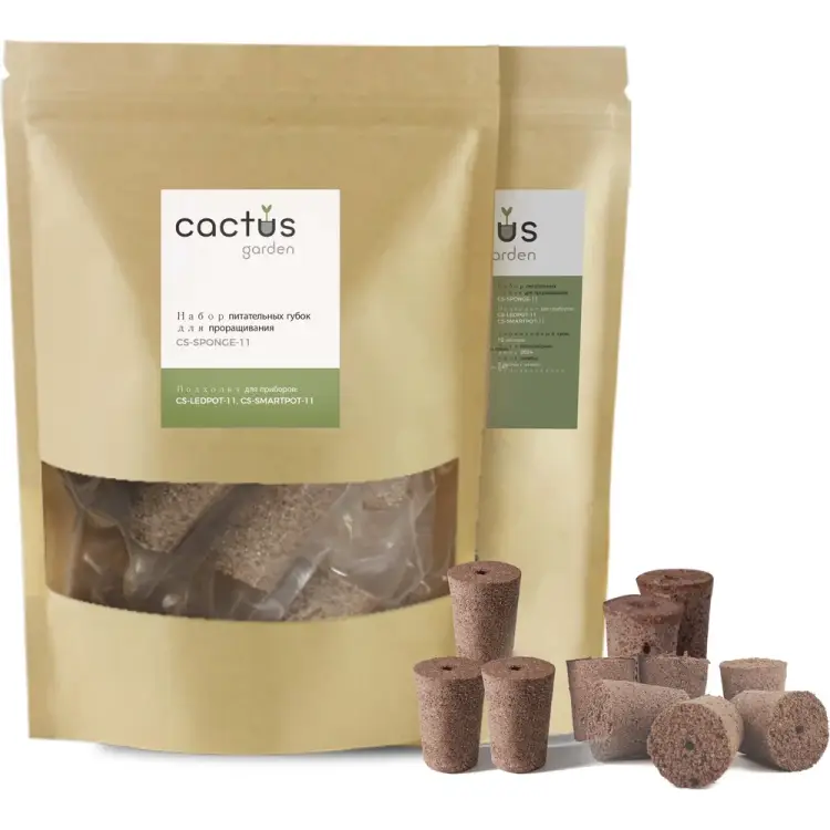 Набор питательных губок для проращивания Cactus CS-SPONGE-11 2016323